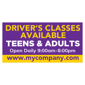 Teen and Adult Driver Classes Available Banner