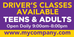 Teen and Adult Driver Classes Available Banner