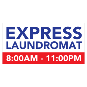 Express Laundromat Servicers Banner