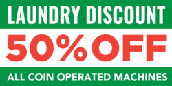 % Off Laundry Discount Banner