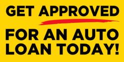 Get Approved For An Auto Loan Today Banner