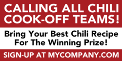 Chili Cook Off Team Recruitment Banner