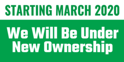 Will Be Under New Ownership Starting Date Banner