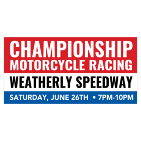 Championship Motorcycle Racing Banner