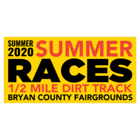 Summer Races 1/2 Mile Dirt Track Banner
