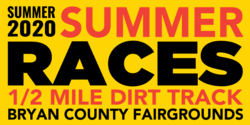 Summer Races 1/2 Mile Dirt Track Banner