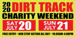 Dirt Track Charity Weekend Banner