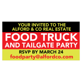 Food Truck Tailgate Party Banner