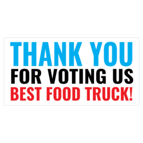 Best Food Truck Thank You Banner