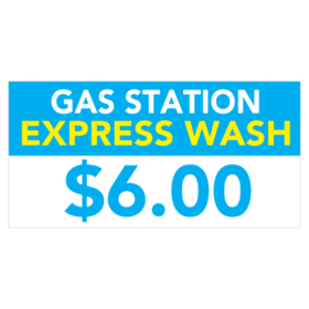Gas Station Express Wash Banner