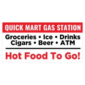 Gas Station Hot Food To Go Banner