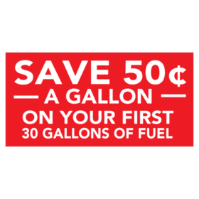 Save On Gallons of Fuel Banner