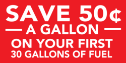 Save On Gallons of Fuel Banner