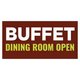 Dining Room Open Buffet Banner