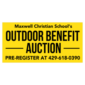 Outdoor Charity Benefit Auction Banner