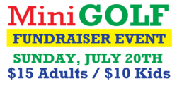 Mini Golf Fundraiser Event Banner