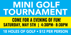 Mini Golf Tournament Event Banner