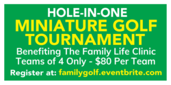 Hole In One Miniature Golf Tournament Banner