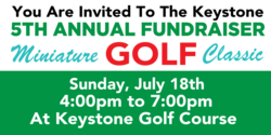 Annual Miniature Golf Fundraiser Banner