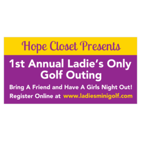Annual Ladies Only Golf Outing Banner