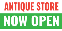 Antique Store Now Open Banner