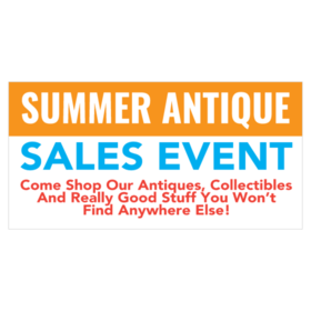 Antique Store Summer Sales Event Banner