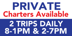 Private Charters Available Banner