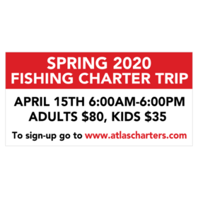 Spring Fishing Charter Trip Banner