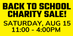 Back To School Charity Sale Banner