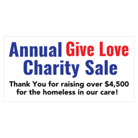 Annual Charity Sale Banner