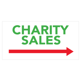 Charity Sale Directional Banner