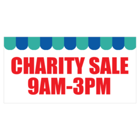 Charity Sale Time Announcement Banner