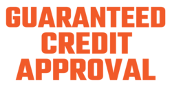 Guaranteed Credit Approval All Red Text Banner