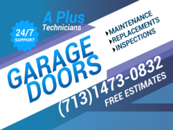 Garage Doors Replacements and Maintenance Call For Free Estimates Yard Sign