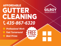 Affordable Brandable Gutter Cleaning Free Quotes Sign