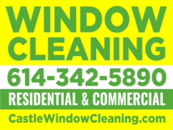 Green and Yellow Window Cleaning Residential or Commercial Yard Sign