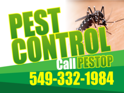 Custom Call Your Company Pest Control With Pest Photo Yard Sign