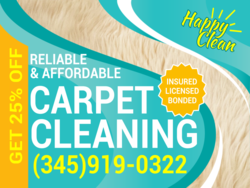 Vertical Wavy % Off Carpet Cleaning Insured Licensed Sign With Custom Phone Area