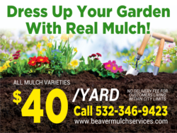 Dress Up Your Garden With Real Mulch Sign