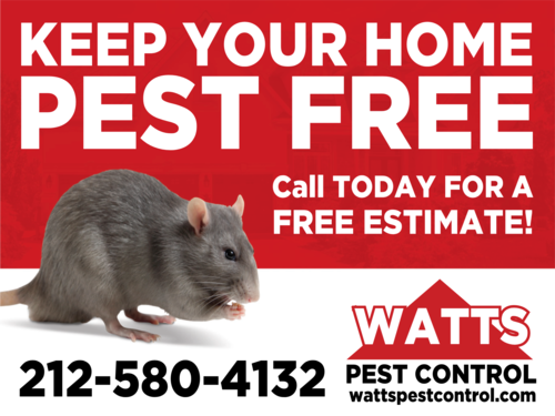 Pest Control Yard Signs