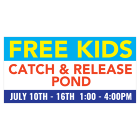 Catch and Release Kids Fishing Banner