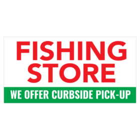 Curbside Fish Store Product Pickup Banner