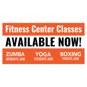 Fitness Center Classes Available Now Banner