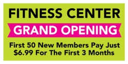 Fitness Center Grand Opening Banner