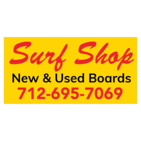 New and Used Surfboards Surf Shop Banner