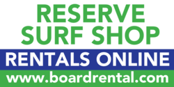 Online Rentals Surf Shop Reservation Banner
