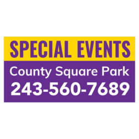 County Branded Park Special Events Banner