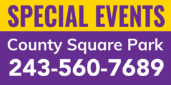 County Branded Park Special Events Banner