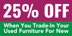 % Off Used Furniture With Trade-In Banner