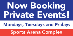 Patriotic Now Booking Arena Events Banner